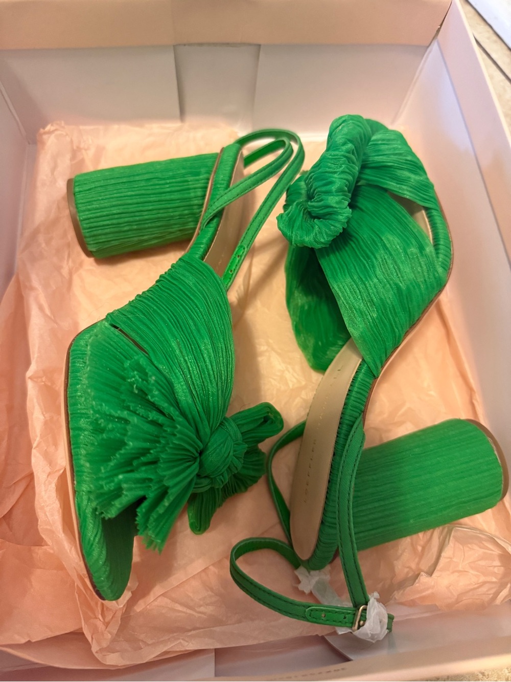Vibrant Green Loeffler Randall Camellia Heels - Picture 5 of 5